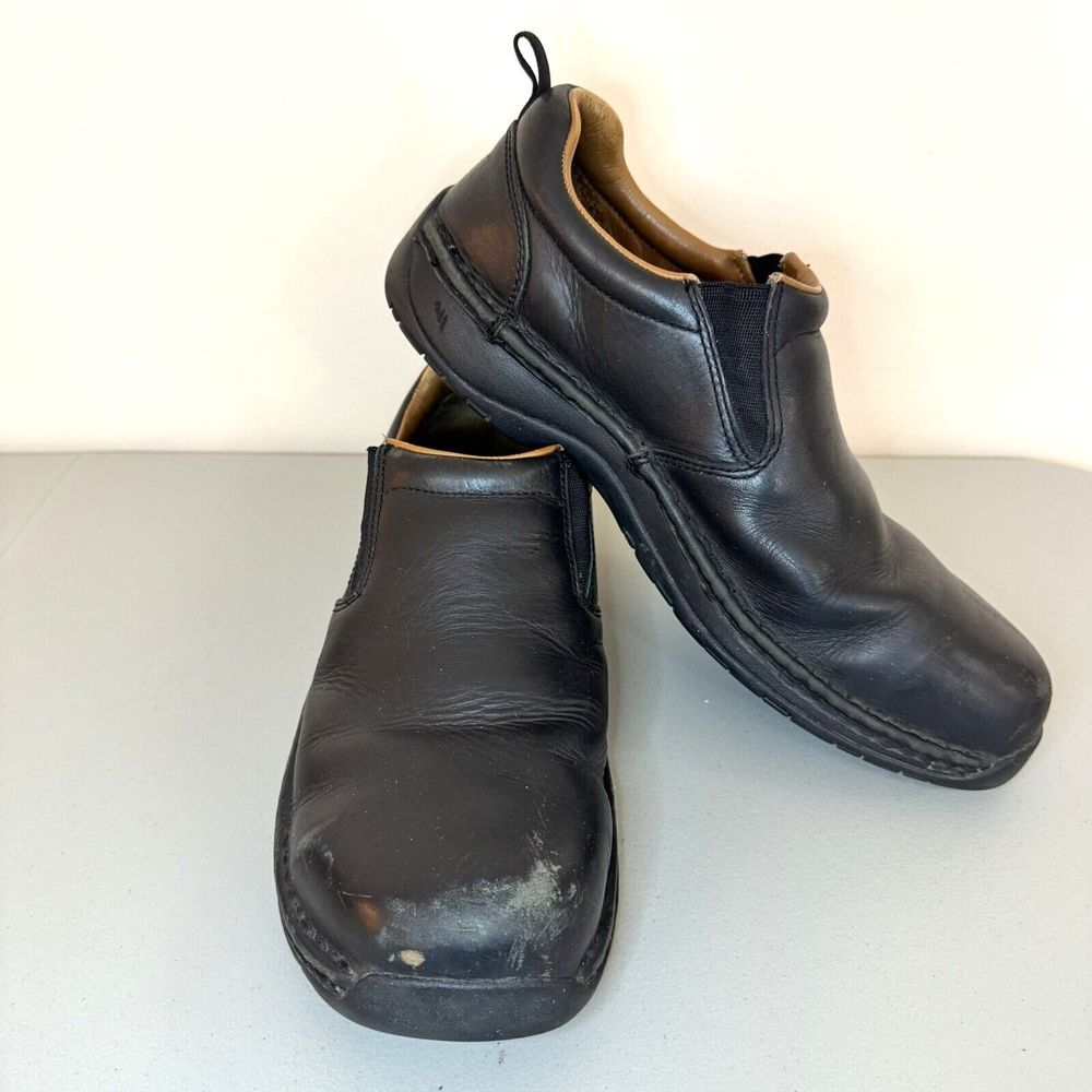 Red Wing 6700 ASTM F2413-11‎ Black Leather Slip On Safety Shoes Men's Size 11.5